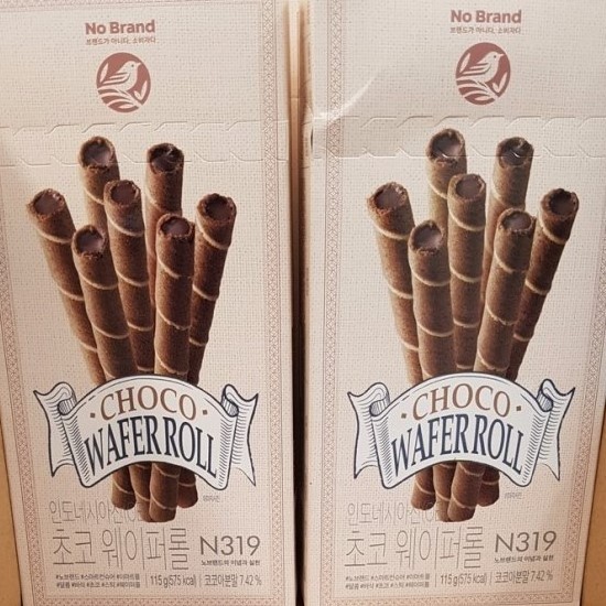 2000000398792 2000000398792/NO BRAND Chocolate Wafer Roll 115g 巧克力味华夫卷心酥