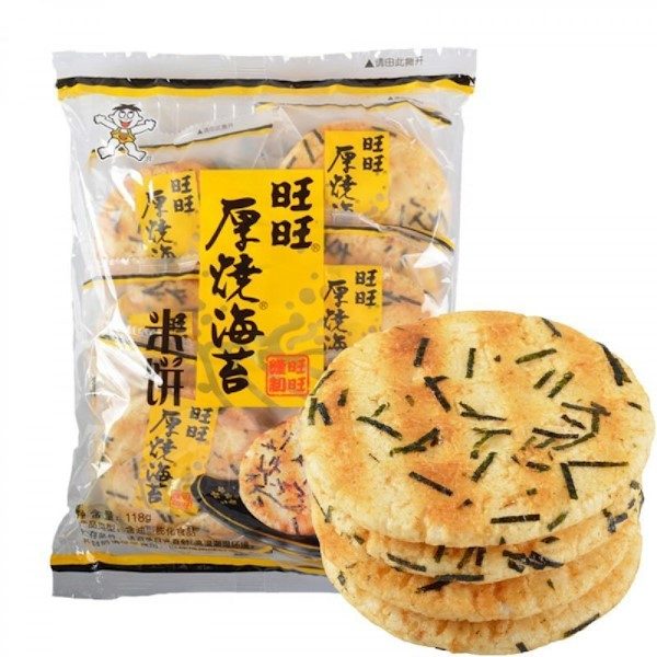 旺旺厚烧海苔味米饼136G/WW Seaweed Rice Cracker 136g – Orange Go