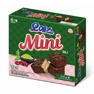 8801019314230/HAITAI  Green Tea Chocolate Mini Cake 12P 192g 抹茶巧克力派