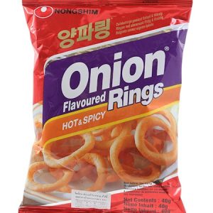 8801043007344/NONGSHIM Onion Rings Hot&Spicy 40g 农心辣味洋葱圈