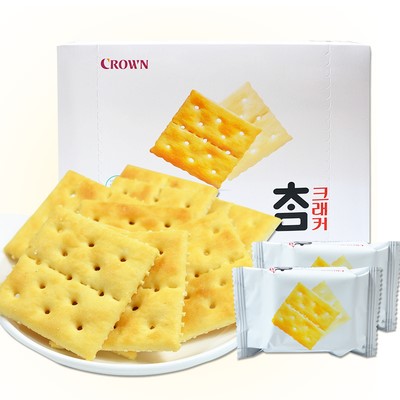 8801111614566 8801111614566/CROWN Saltine Crackers 280g韩式盐味苏打饼
