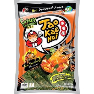 8858702421737/Taokaenoi Crispy Seaweed  tom yum kung 32g 小老板海苔冬阴功味
