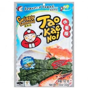 8858702421850/Taokaenoi Crispy Seaweed Seafood Flavor 32g 小老板海苔海鲜味
