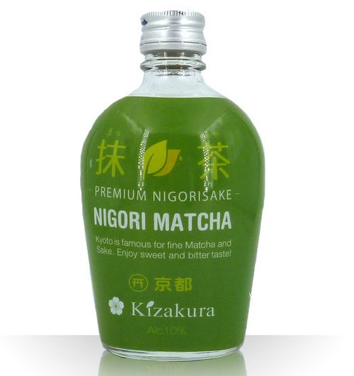 4901410090758 KIZAKURA Matcha Nigori Sake 300ML 10% 抹茶清酒