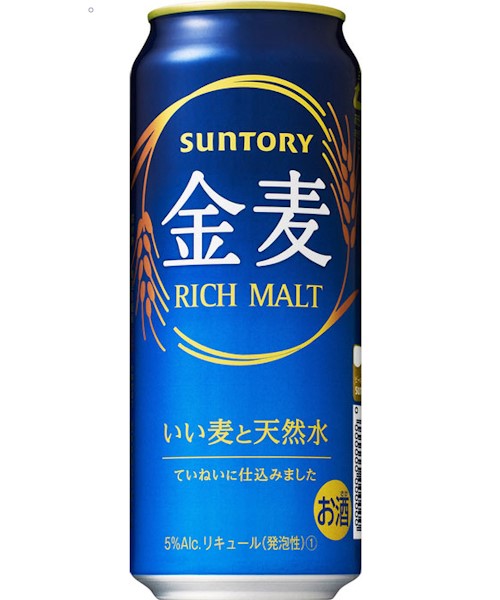 4901777185319 SUNTORY RICH MALTS 500ML 5% 三得利金麦啤酒罐装