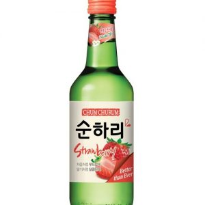 8801030000396/CHUM CHURUM STRWBERRY Flavor Korean Soju 360ML 12% 韩国初饮初乐草莓味烧酒