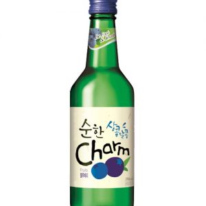 8801080313125/CHARM BLUEBERRY Flavor Korean Soju 360ML14% 韩国超水配制蓝莓味烧酒