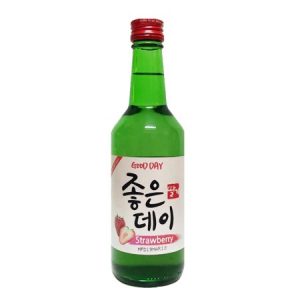 8801100130213/GOOD DAY STRAWBRY Flavor Korean Soju 360ML 13.5% 韩国好天好饮草莓味烧酒
