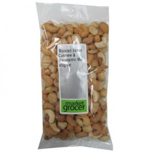 TMG CASHEWS&MACADAMIA ROASTED&SALTED 400G 盐焗腰果&夏威夷果混合袋装