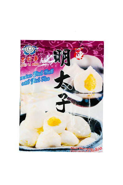 金利华明太子500g Jlw Rewmium Fish Ball With Fish 500g Orange Go