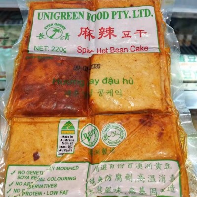 9323536001022 长青麻辣香干 220G/EVERGREEN SPICE HOT BEAN CAKE 220G