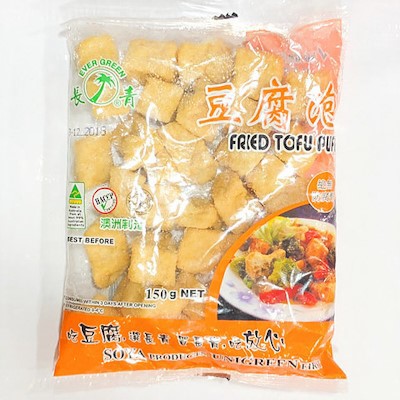 9323536001251 长青小豆腐泡 150G/EVERGREEN FRIED TOFU PUFF 150G