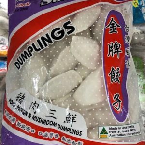 J-佳冠/猪肉三鮮水饺 600G/SC/PORK PRAWN MUSHROOM DUMPLING 600G