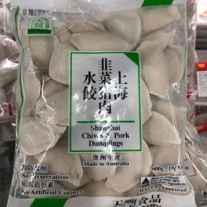 I-天顺/上海韭菜猪肉水饺 600G/ABC/SHANGHAI CHIVES & PROK DUMPLING 600G