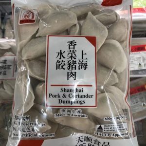 I-天顺/上海香菜猪肉水饺 600G/ABC/SHANGHAI CORIANDER & PORK DUMPLING 600G