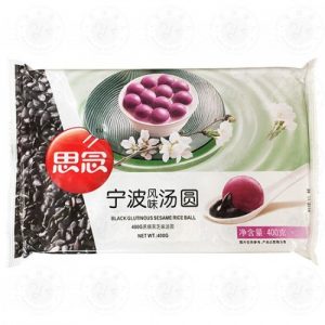 思念宁波风味汤圆黑糯米黑芝麻味400G/SYNEAR BLACK PEARLS SESAME RICE BALL