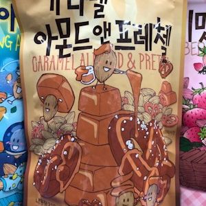 韩国Tom's Caramel Almond&Pretz 210g