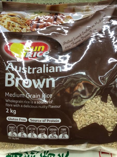 SUN RICE/澳洲糙米 2KG/SUN RICE/BROWN MED GRAIN RICE 2KG – Orange Go