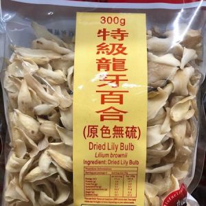 A-恒晖/特级龙牙百合(原色无硫)  300G/HF DRIED LILY BULB 300G