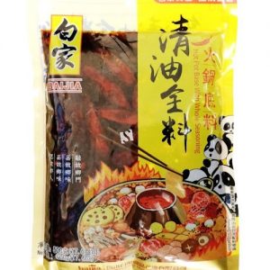 白家/清油全料火锅底料 500GBJ/ HOT POT BASE WITH WHOLE SEASONING 500G