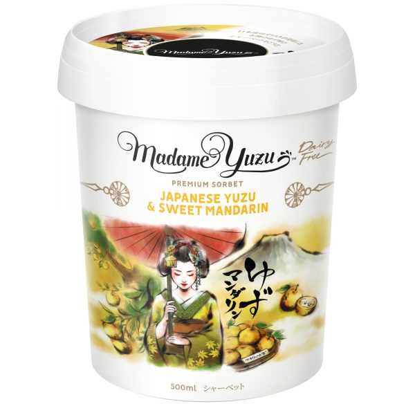 Madame Yuzu柚子&橘子冰淇淋500ml/Madame Yuzu Japanese Yuzu & Sweet Mandarin Ice Cream 500ml