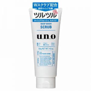 日本SHISEIDO资生堂Uno吾诺男士磨砂洁面乳130g/SHISEIDO Uno Scrub Whip Wash 130g