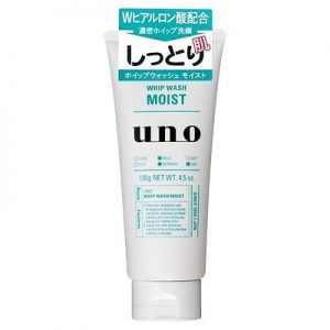 日本UNO 超保水新润洗颜男士洗面奶130g/UNO Whip Wash Moist 130g