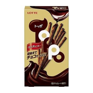 日本Lotte乐天Toppo巧克力饼干棒72g/Lotte Toppo Chocolate Biscuits Sticks 72g