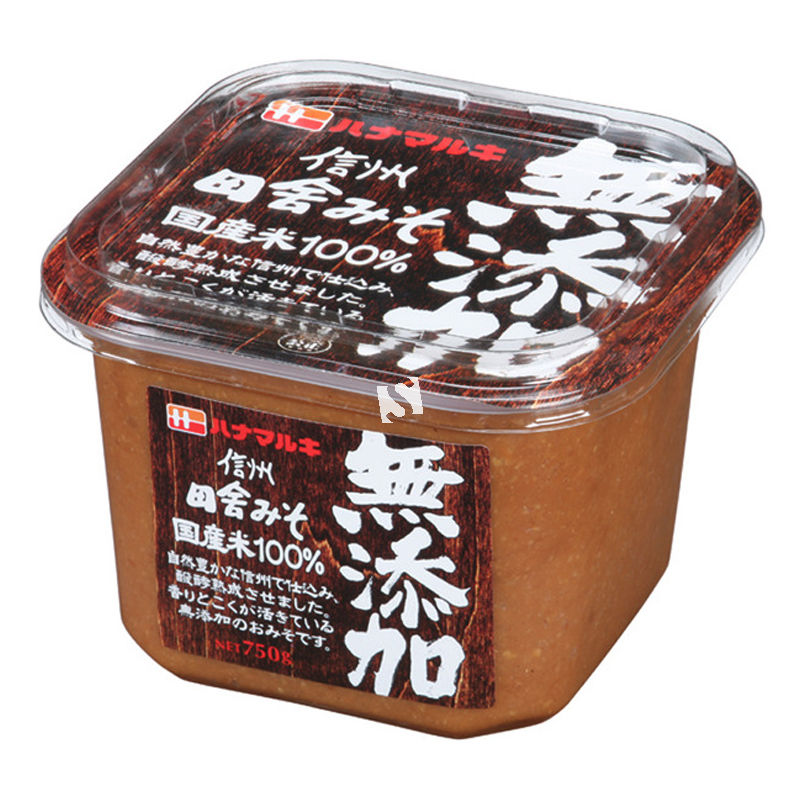 日本Hanamaruki无添加信州田舍味增酱750g/Hanamaruki Inaka Miso