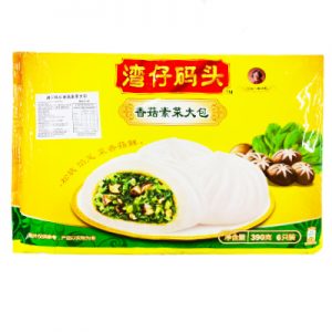 湾仔码头香菇素菜大包6只装390g/WZMT Mushroom Vegetable Bun 6pcs 390g