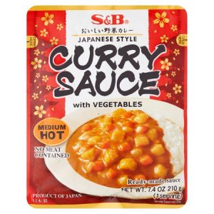 日本S&B蔬菜咖喱酱中辣210g/S&B Curry Sauce With Vegetables Midium Hot 210g