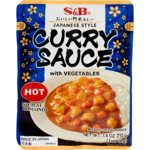 日本S&B蔬菜咖喱酱辣味210g/S&B Curry Sauce With Vegetables Hot 210g