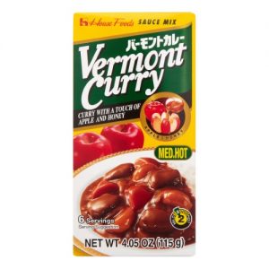 日本HouseFoods Vermont苹果咖喱酱中辣115g/HouseFoods Vermont Curry 115g