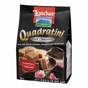 意大利Loacker威化饼干黑巧克力味125g/Loacker Quadratini Dark Chocolate Flavor 125g