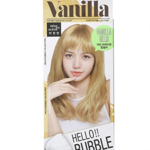 韩国MISE EN SCENE爱茉莉HELLO BUBBLE泡沫染发剂金色单组入/Miseenscene Hello Bubble Hair Dyeing Coloring Color Vanilla Gold