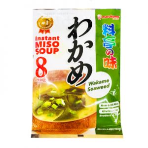 日本Marukome海带味增汤8包装156g/Marukome Wakame Seaweed Instant Miso Soup 8pk 156g