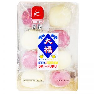 日本KIDO奇都大幅麻薯奶油蓝莓味200g/KIDO Blueberry&Custard Cream DA-FUKU 200g