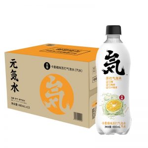 元气森林卡曼橘味苏打汽水1箱15瓶装/YQSL Soda Drink Lemon Lime Flavor 1Box 15pk